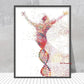 DNA-Genetic-Code-Poster, Einzelhelix-Baumdesign-Leinwandmalerei-Poster für die Wohnkultur Wohnzimmer-Wandkunst für das Schlafzimmer