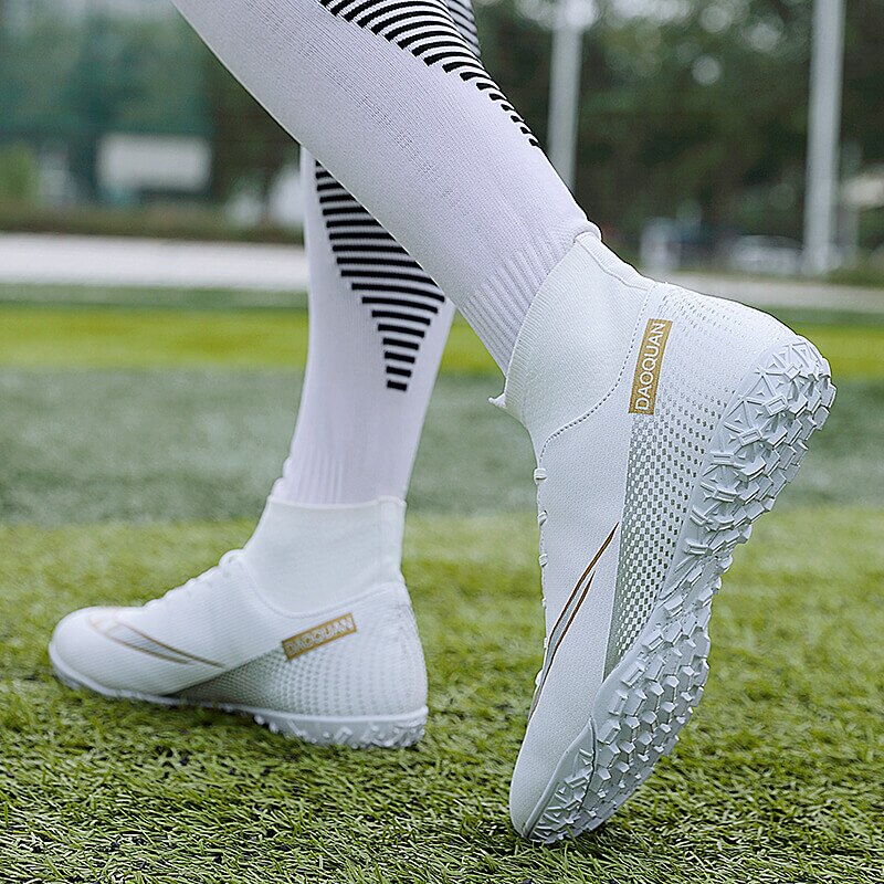 Frendorf | Turf Fußballschuhe Hohe Knöchel Futsal Männer Ag Tf Outdoor Atmungsaktive Fußball Stiefel Rutschfeste Trainer
