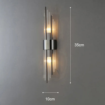 Elegante LED-Wandleuchte in Gold