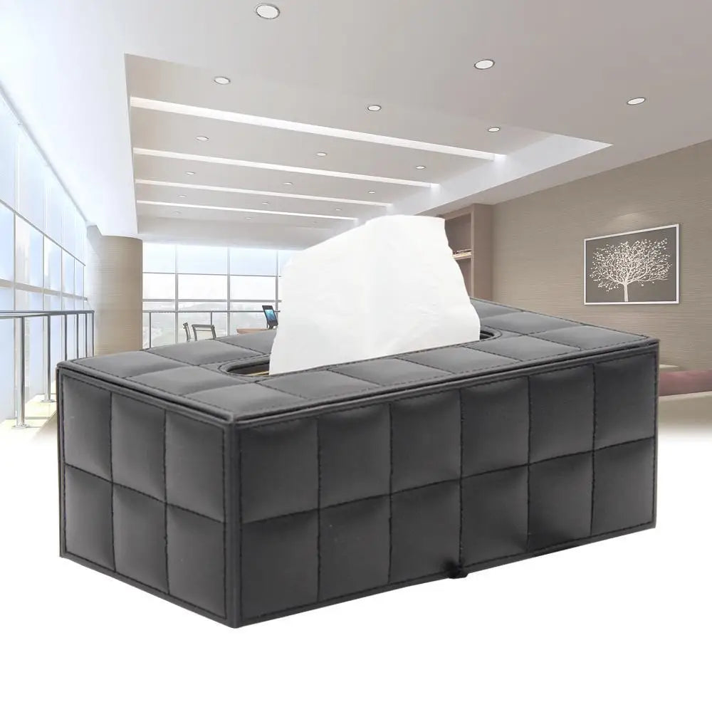 Moderner Taschentuchboxhalter Quadrat, Serviettenhalter Pumppapier Fallspender, Gesichtstuchboxabdeckung für Zuhause Badezimmer Bürotisch