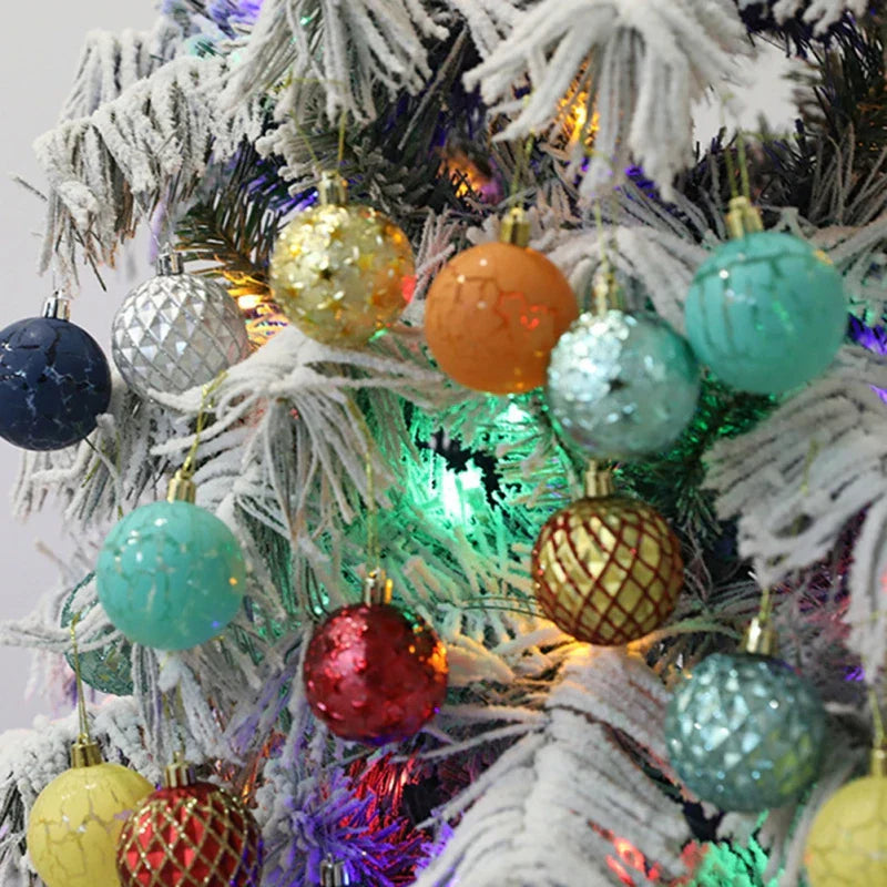 Frendorf | 12 Stück Mischmuster Weihnachtsball Baum Dekor
