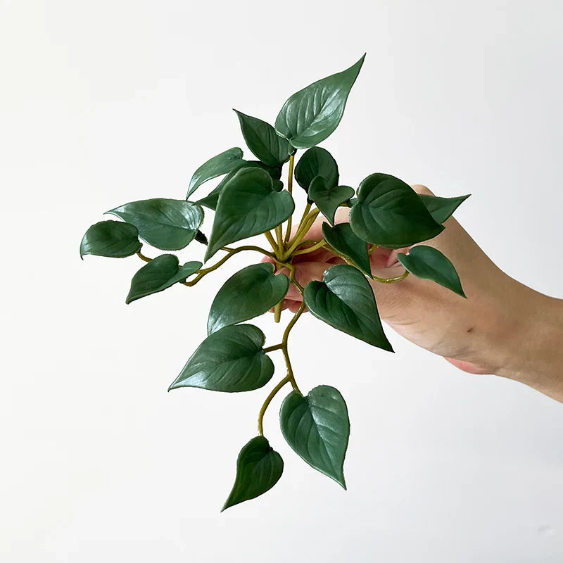 Frendorf | Künstliches Kupfermünzgras – Mini-Kunstpflanzenstrauß für Wohn-, Büro- und Gartendekoration