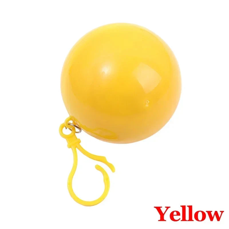 Einweg-Regenmantel-Set - 5/1 Stk tragbare Regenmäntel mit Schlüsselanhängerball für einfaches Reisen - wasserdichte Regenbekleidung für Reisen und Notfälle