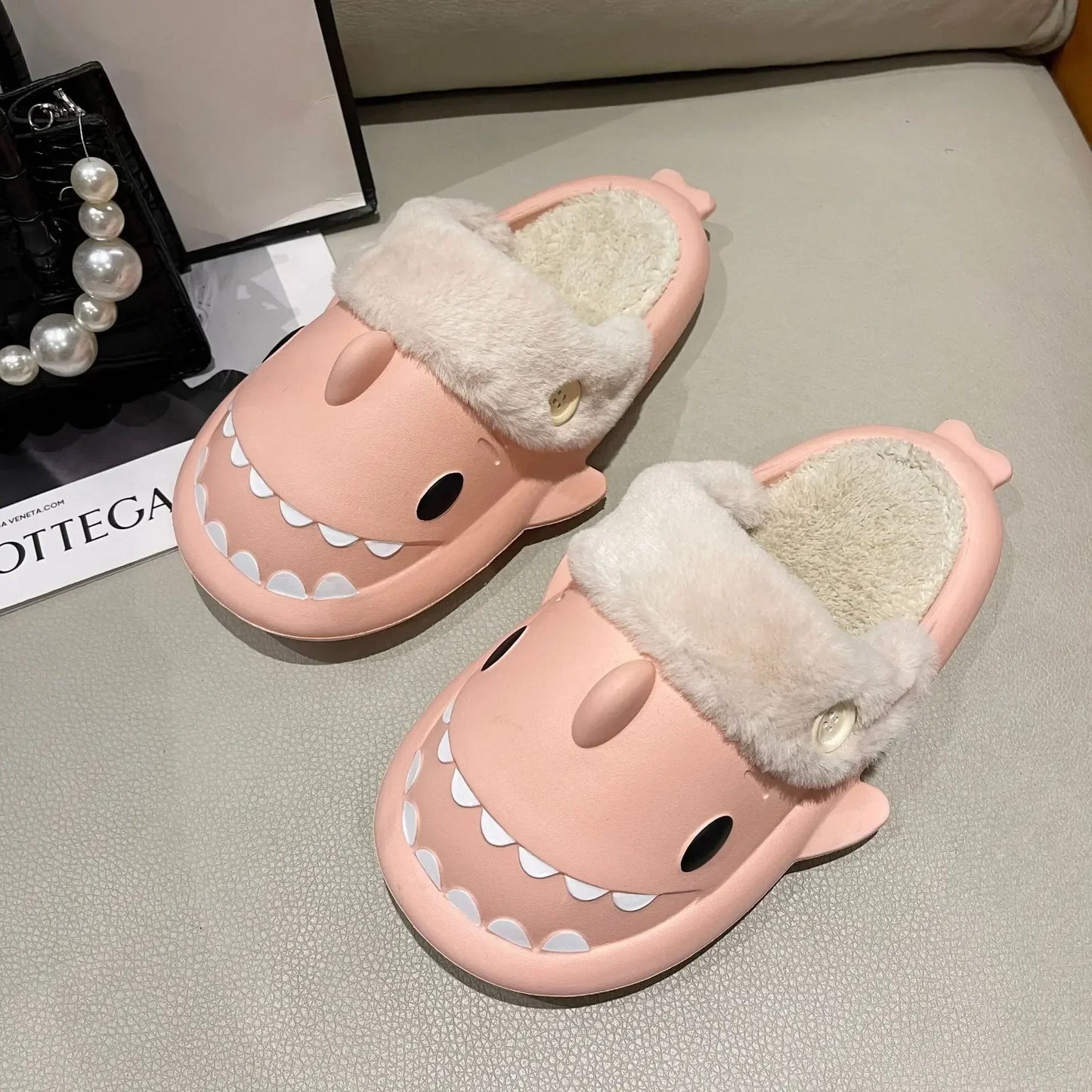 SharkSlides - Lustige Baumwollpantoffeln