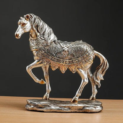Pferde Statue Harz Skulptur Kunst Ornament Möbel Zuhause Luxus Wohnzimmer Schlafzimmer Büro Schreibtisch Dekoration Nordic Wohnkultur