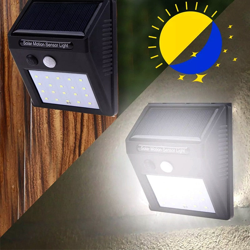 Neu Solar Lampe Licht IP65 Wasserdicht mit Motion Sensor