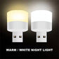 Mini-USB-Nachtlicht: LED-Lampe mit USB-Stecker und Powerbank-Aufladung zum Lesen und Augenschutz