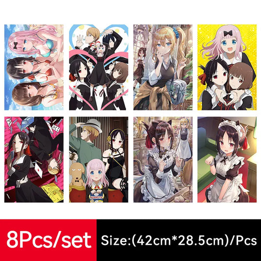 Heiße Anime-Poster Kaguya-Sama Liebe ist Krieg Luxus dekorative Bilder für das Wohnzimmer Drucke Wandmalerei Poster Wandaufkleber