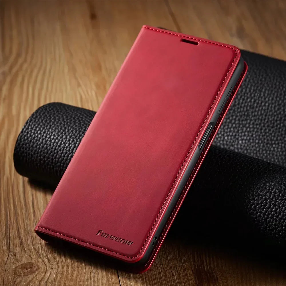 Frendorf | Samsung Hülle: Magnetische Leder Tasche für stilvollen Schutz