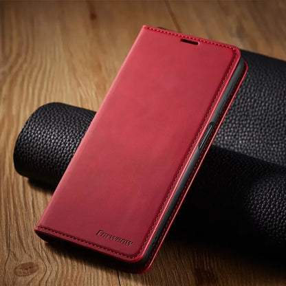 Frendorf | Samsung Hülle: Magnetische Leder Tasche für stilvollen Schutz