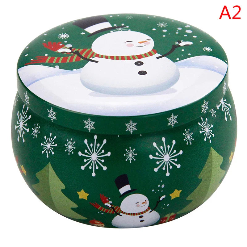 Tragbare Weihnachtsduft Sojawachskerze Dose Geschenkbox