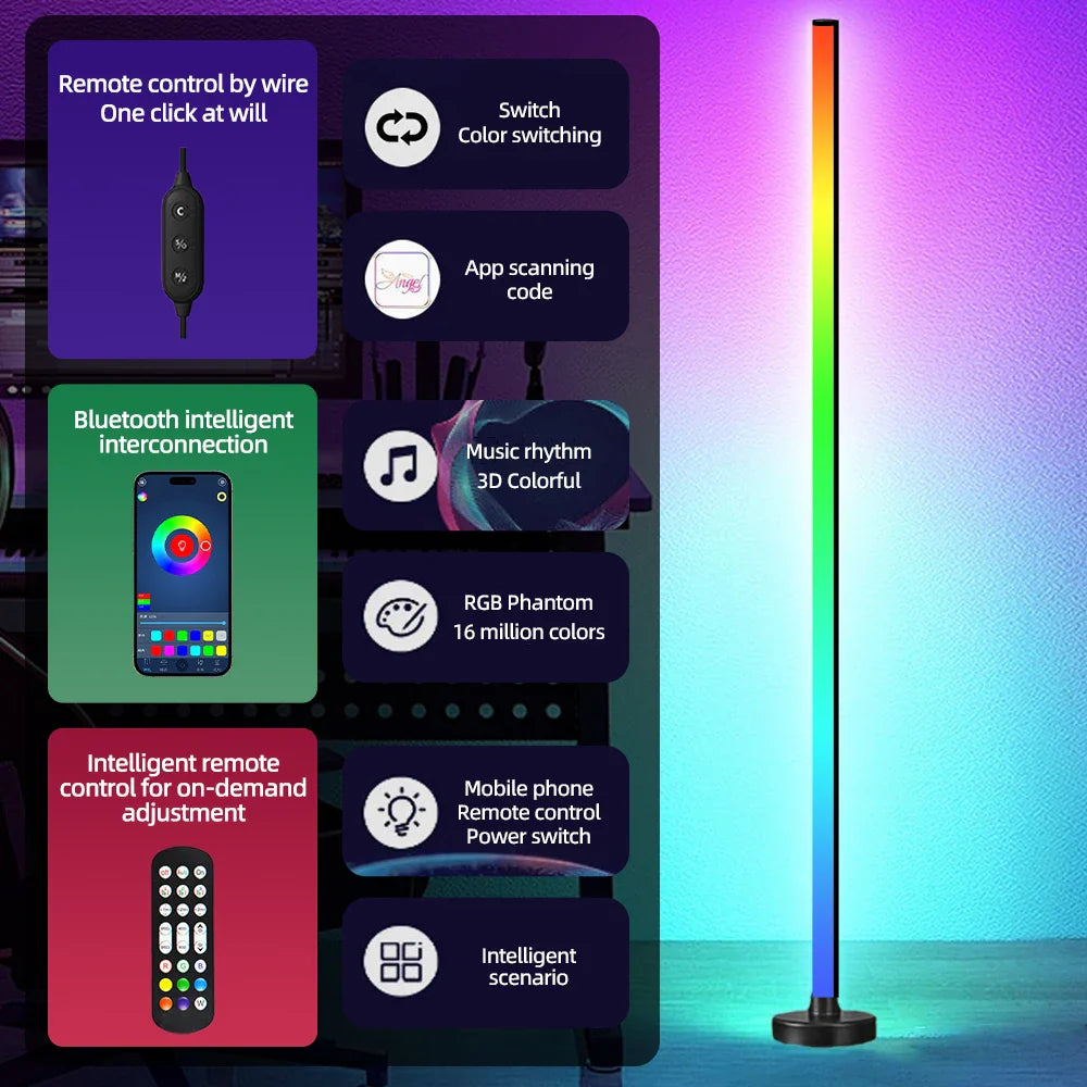 Smart RGB LED Stehlampe