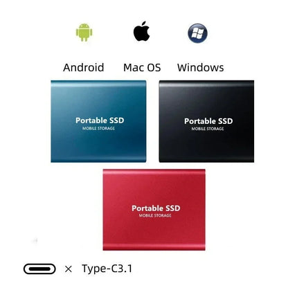 Frendorf | TECHNOLOGIE | Superschnelle externe SSD 2TB | Mini-SSD | Hochgeschwindigkeits-Speicher für Laptop und PC