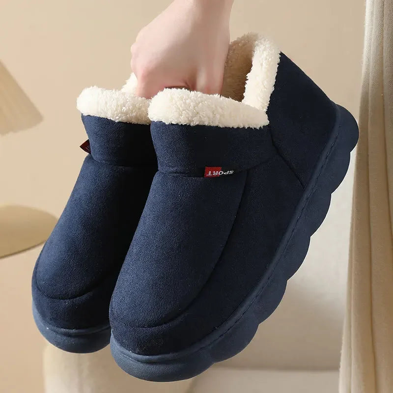 Frendorf | Winter Warme Dicke Pantoffeln | Komfortable Indoor Hausschuhe