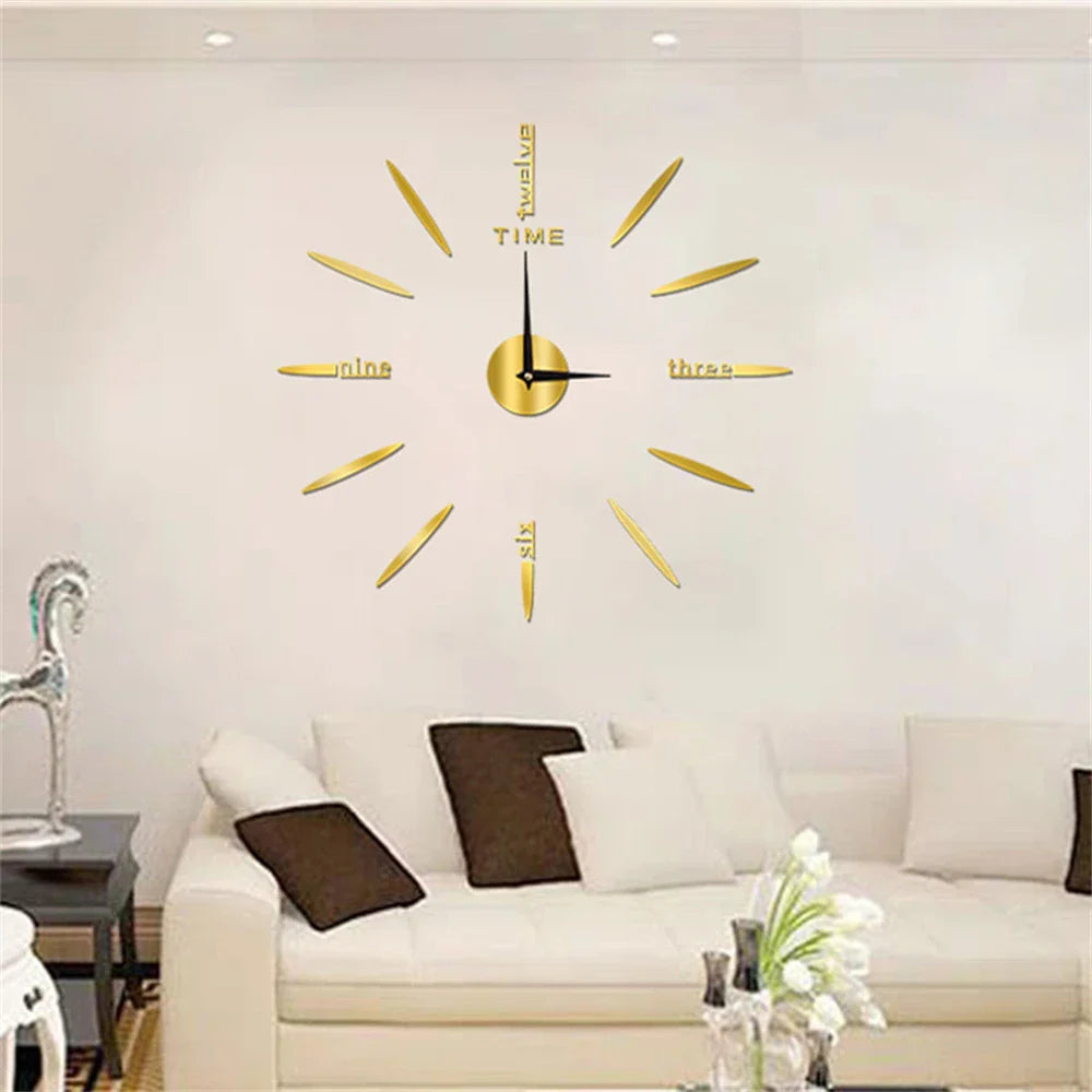 Neue große einzigartige Stil Acryl Wanduhr