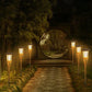 Frendorf | TikiGlow Solar-Fackel 5er-Set | Flammenoptik LED Gartenleuchten | Solarbetrieben | Dekoratives Licht für Außen