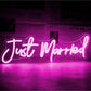 Just Married Neonzeichen