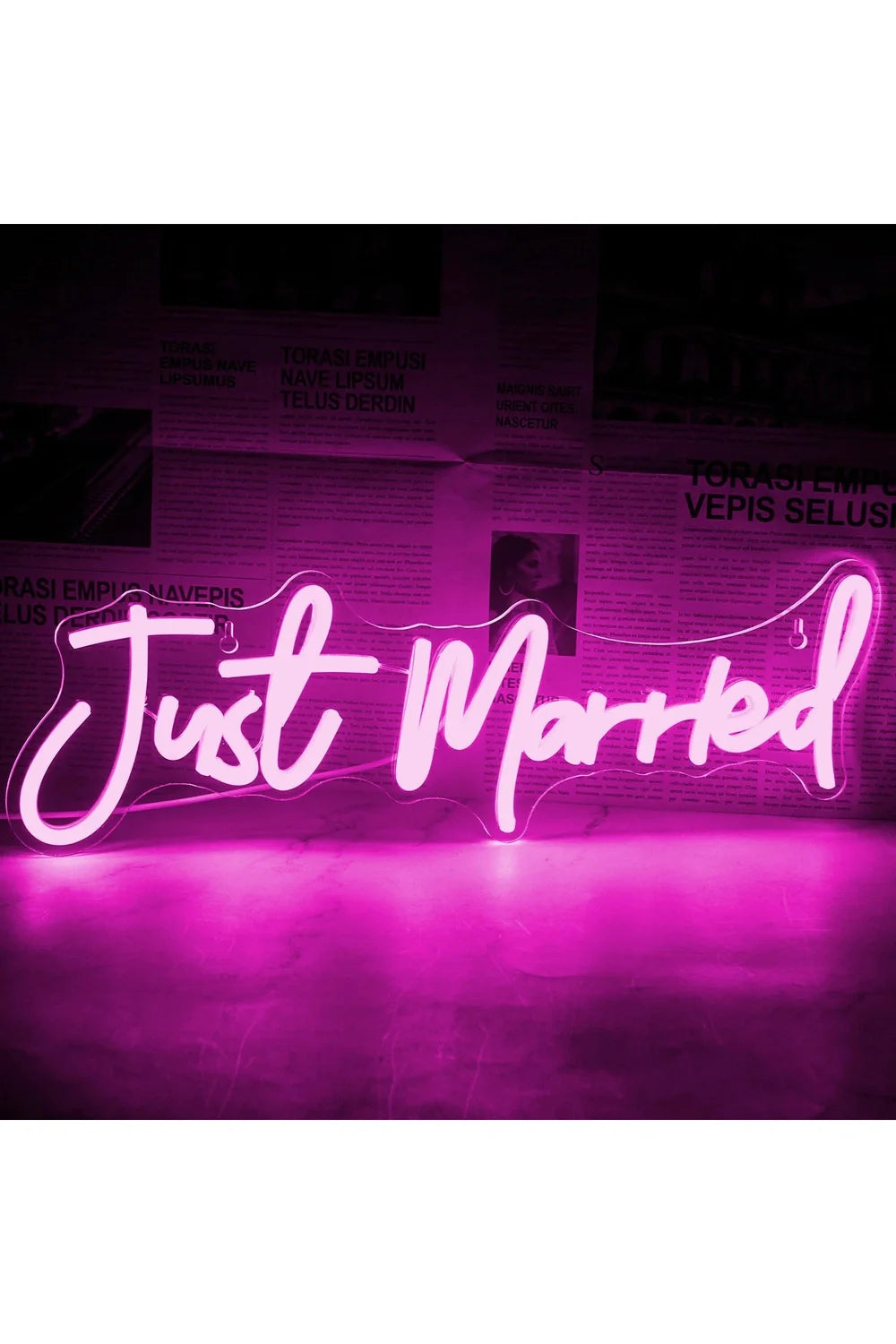 Just Married Neonzeichen