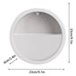 Runde Metall Eisen Glas Wandvase