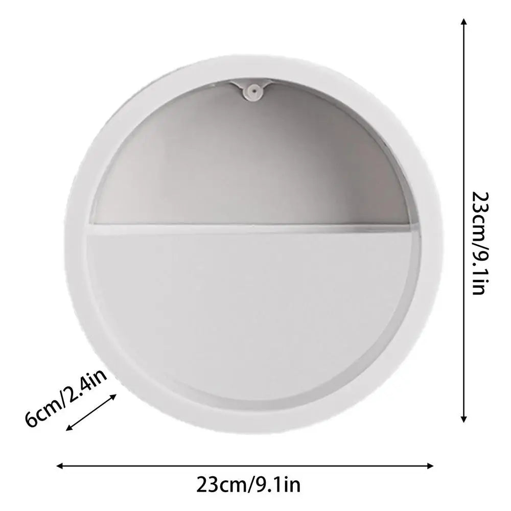 Runde Metall Eisen Glas Wandvase