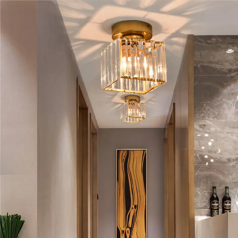 LED-Deckenleuchten mit Kristall-Lampenschirm Schwarz Gold Plafonnier Moderne Dekorative Beleuchtungslösung