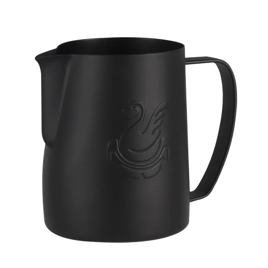 600ml Edelstahl-Kaffeekanne Milchaufschäumer Tasse Sahnebereiter Espresso Latte Art Werkzeug Eleganter Schwan