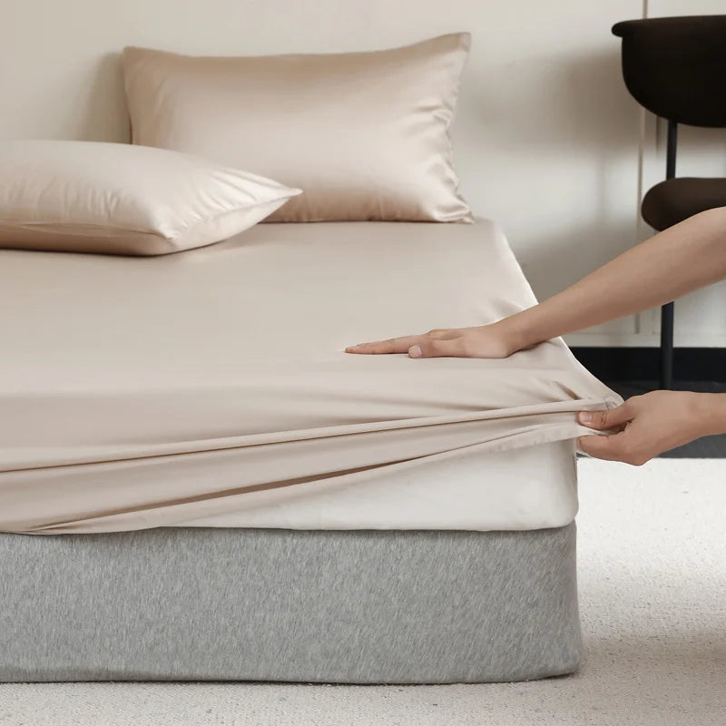 Frendorf | SilkDreams Mulberry Seiden-Bettlaken | Atmungsaktiv | Hypoallergen | Luxuriöse Bettwäsche für Ihr Zuhause