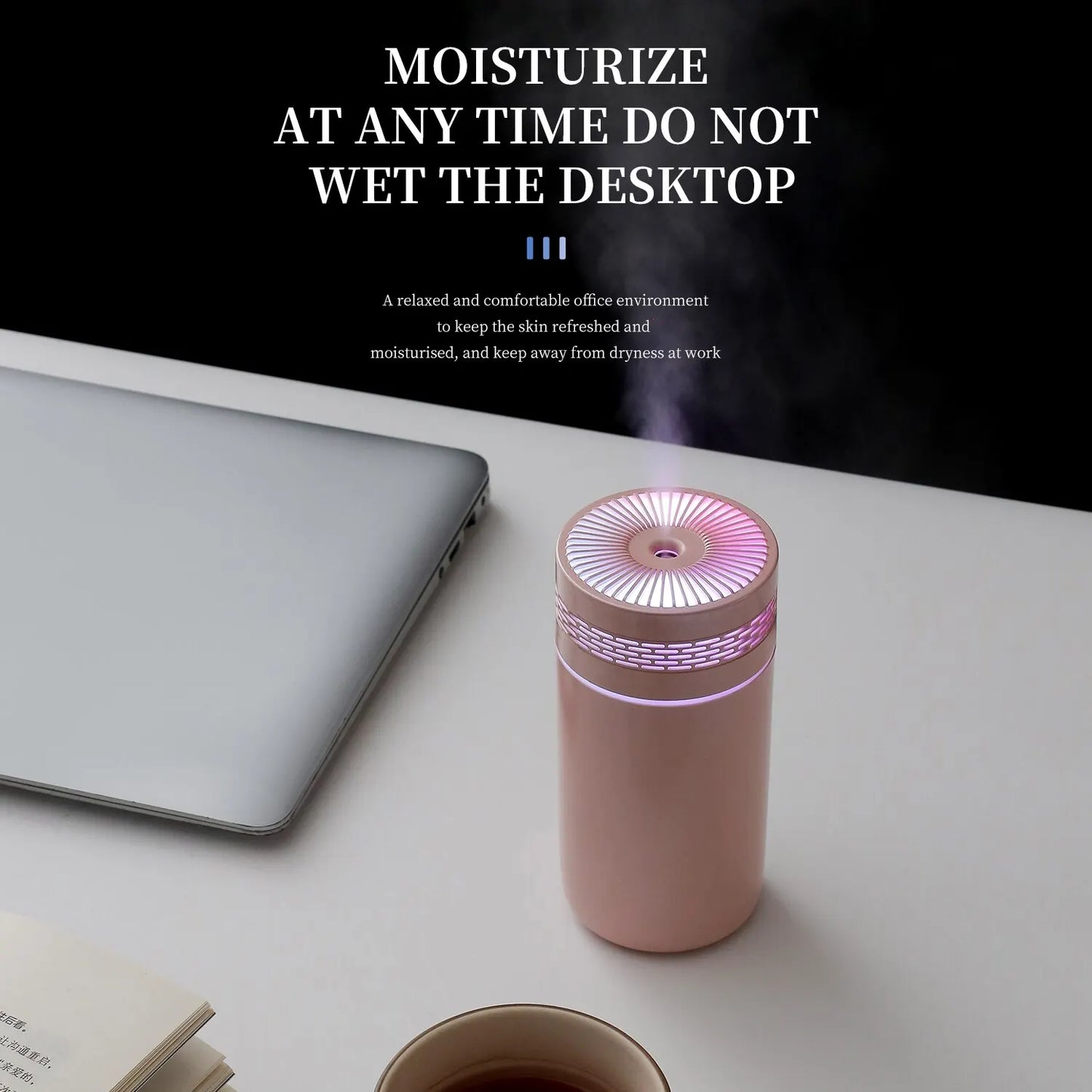 250ML Tragbarer Auto-Luftbefeuchter - USB LED Ätherisches Öl Diffusor
