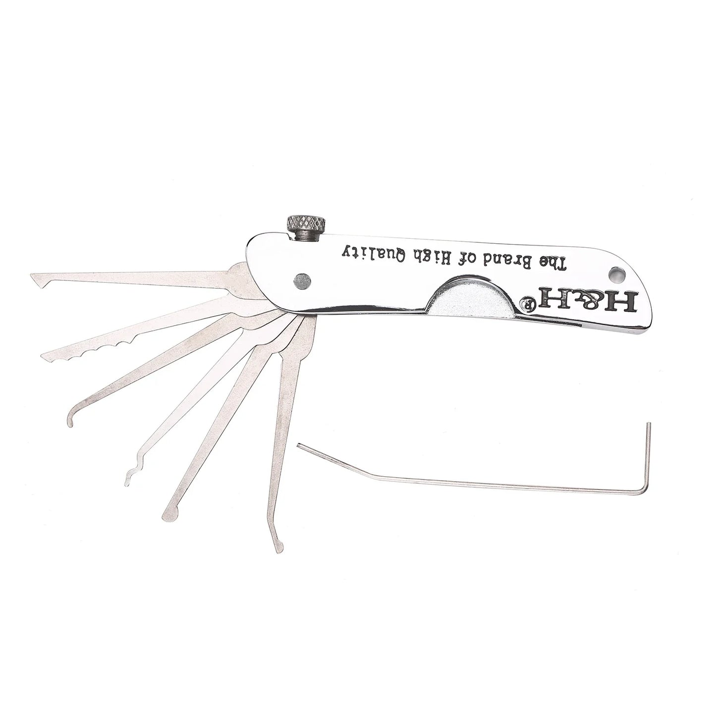 Faltbares 7-in-1 Edelstahl Lock Picking Set: Kompaktes Trainingskit für Anfänger & Profis | Lock Pick Set mit Schlüssel