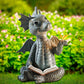 Garten Lese Buch kleiner Drache Skulptur süße Drachen Statuen Harz Drachen Skulpturen Kunst Ornament für Rasen Hof Haus Dekor