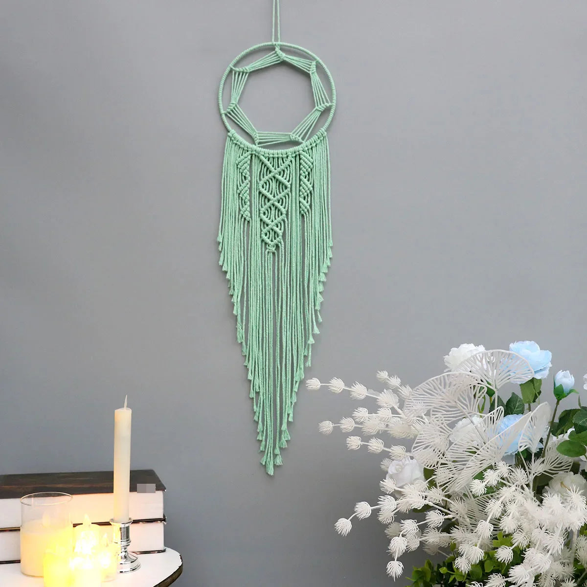 Dream Catchers Boho Home Decor Macrame Handmade Wall Hangings Ramadan Baby Bedroom Nordic Room Kids Nursery Ornament Gift