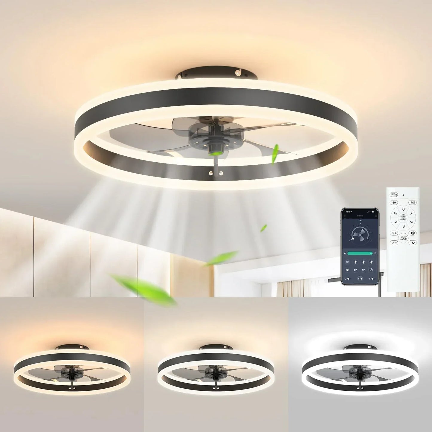 Frendorf | Aura Silent LED Deckenventilatorlampe