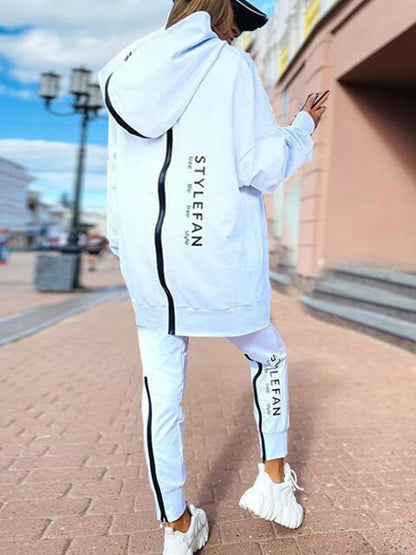 Frendorf | Frauen Sweatshirts 2-teilige Sets Trainingsanzug Übergrößen Herbst Damen Korea Hose Pullover Hosenanzüge Damen
