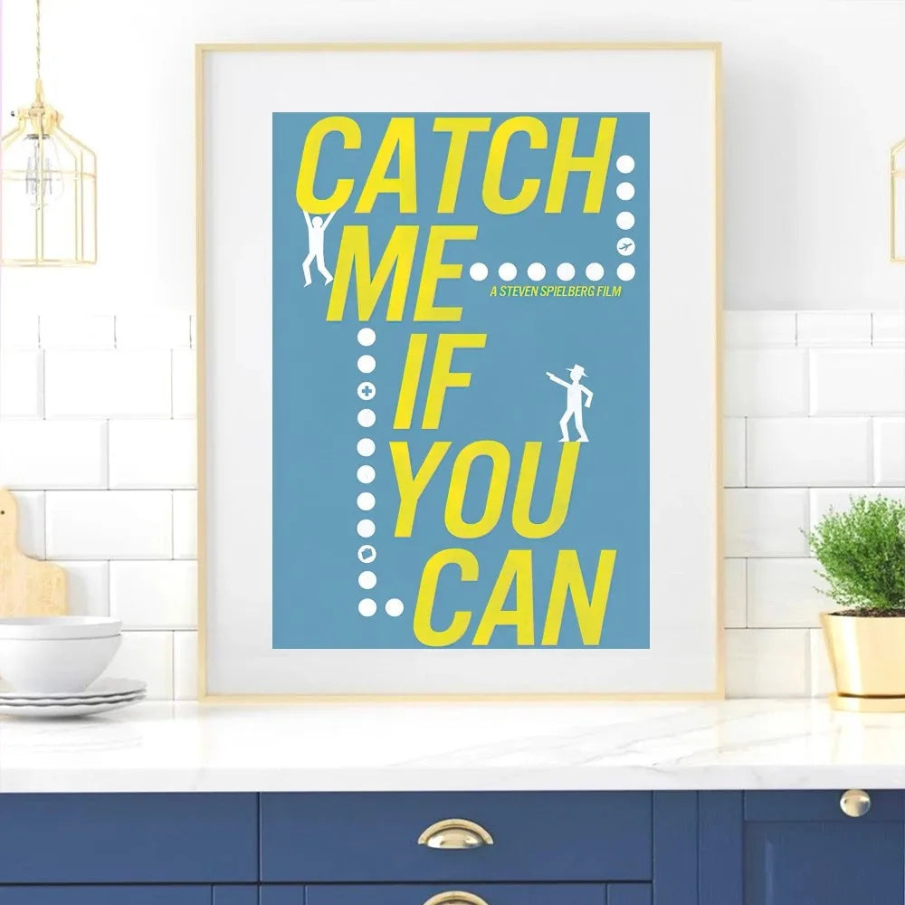 Movie Catch Me If You Can Poster Home Room Decor Livingroom Bedroom Aesthetic Art Wall Painting Stickers