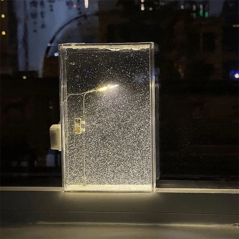 LED Straßenlampe Schneefall Effekt Dekor