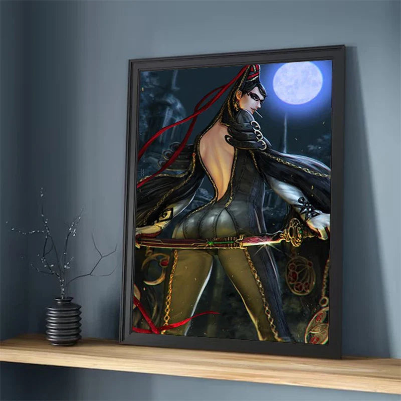 Painting on Canvas Wall Art B-Bayonetta Decorative Pictures for Living Room Decor Home Decoration Interior Paintings Poster the