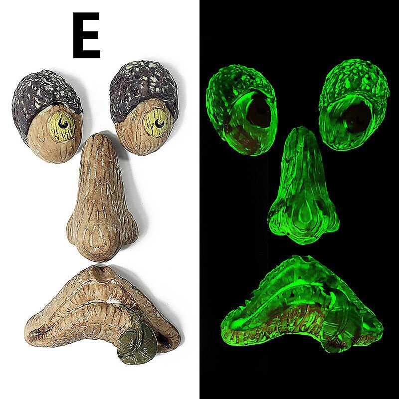 Augen der Natur: Baumgesicht Vogelfutterstation