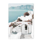 Venice Amalfi Küstenstadt Wasserfall Leinwandposter | Nordisches Schlafzimmer Wandkunst für Wohnzimmer Wohnkultur