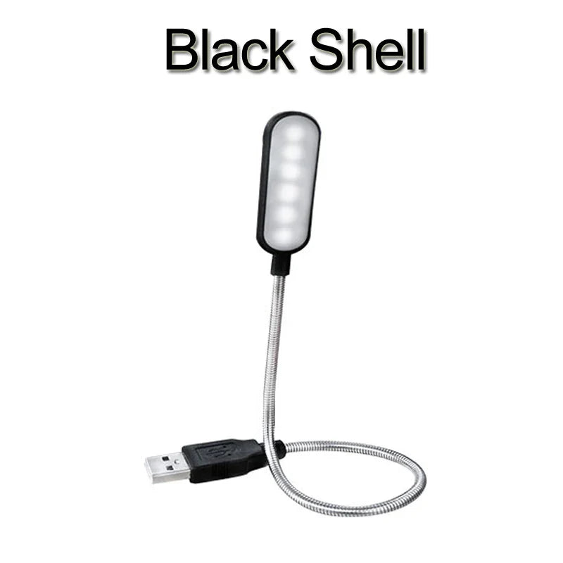 Tragbare USB LED Mini Buchlicht - Flexible 6 LEDs für Power Bank, Laptop, Notebook, PC