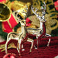 Goldhirsch Statue Rentier Figuren Harz Elch Skulptur Wohnzimmer Luxus Wohnkultur Weihnachtsdekoration Tisch Ornamente