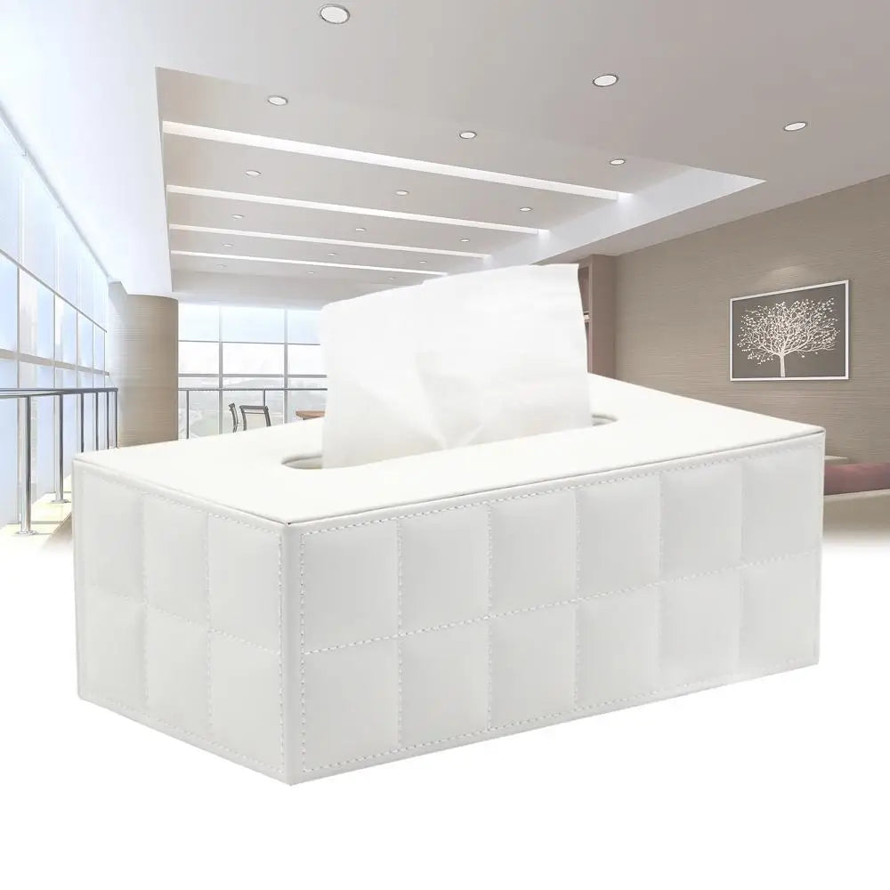 Moderner Taschentuchboxhalter Quadrat, Serviettenhalter Pumppapier Fallspender, Gesichtstuchboxabdeckung für Zuhause Badezimmer Bürotisch