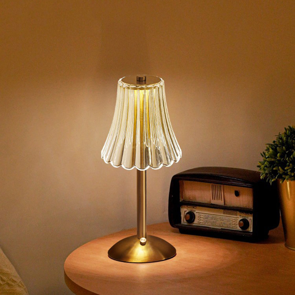 – Goldkristall-Tischlampe