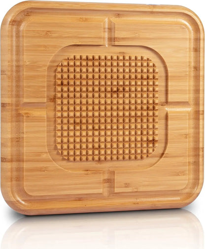 Frendorf | Bambus Schneidebrett mit Rille und rutschfester Funktion
