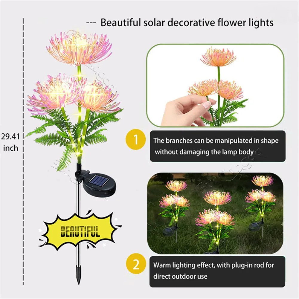 Frendorf | Weiches Pink Glühen Solar-LED-Blumen-Gartenlicht
