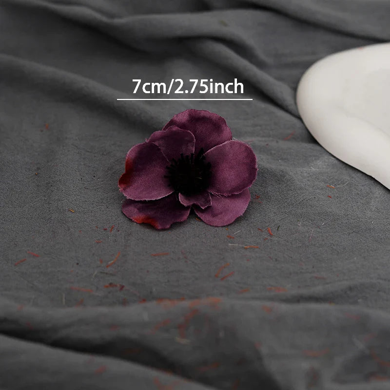 Frendorf | 20 Stück Seiden-Kunst-Poppyköpfe – Perfekt für Hochzeiten, Partys, Zuhause, Weihnachtsdekoration und DIY-Projekte