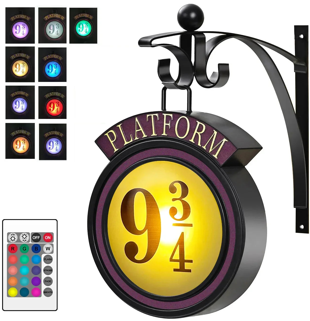 Harry Potter 9 3/4 Figur Nachttischlampe LED Magische Wandlampen Plattform Hogwarts 3D Lampe Harries Zimmerdekoration Kinder Geburtstag Geschenk