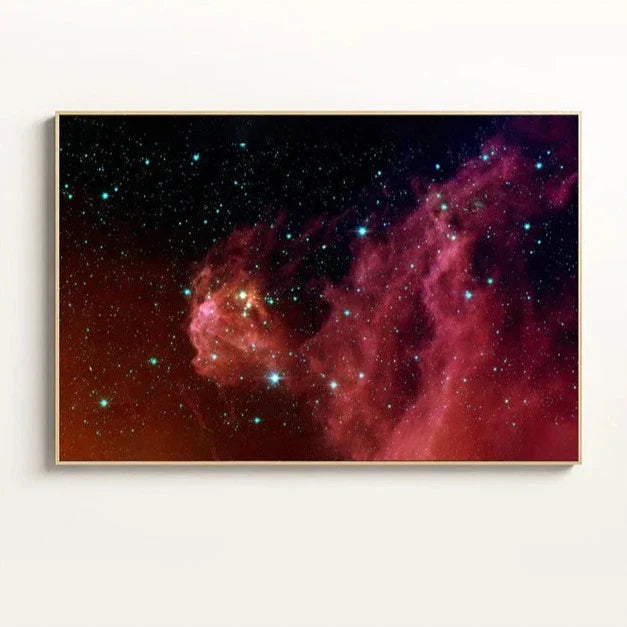 Frendorf | StarNova Nebula Leinwand | Moderne Wandkunst | Hochwertige Galaxie-Drucke | Dekoration für Zuhause