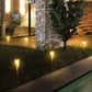 Frendorf |  Solar-Fackel 5er-Set | Flammenoptik LED Gartenleuchten | Solarbetrieben | Dekoratives Licht für Außen