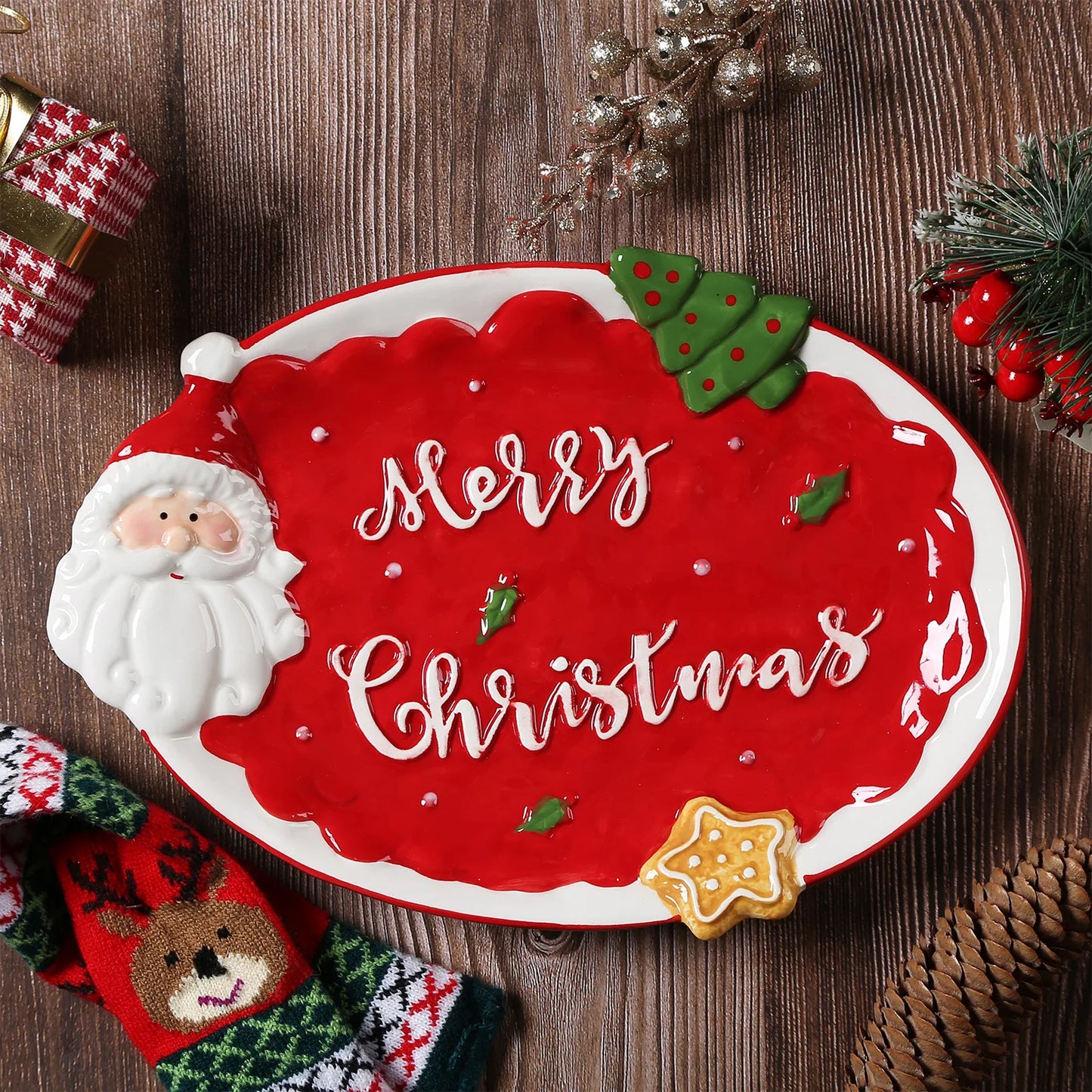 Frendorf | 3D handgemalte Weihnachtsplatten
