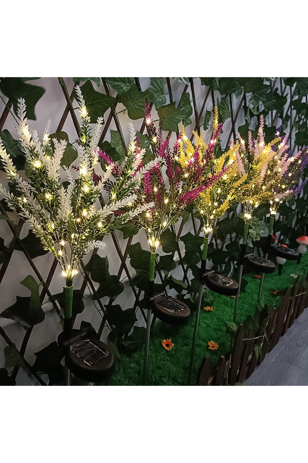Pfad Solar Blumen Gartenlichter